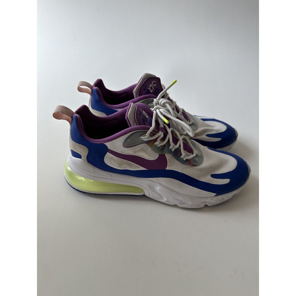 2020 Nike Air Max 270 React Easter White Purple Nebula SZ 9.5 ( CW0630-100 )